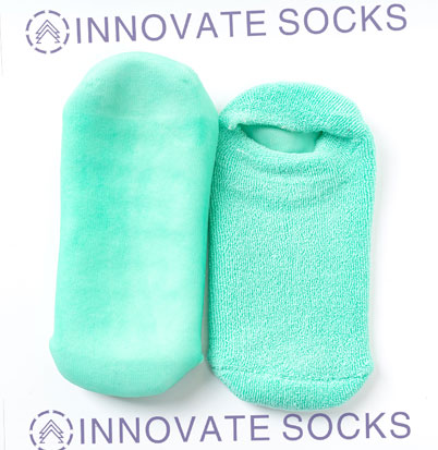 Pehmeät kertakäyttöiset sukat Korjaa kosteuttava Spa Gel Socks