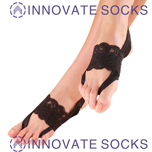 Muodikas varpaan liike-Bunion Lace Ankle Yoga Socks