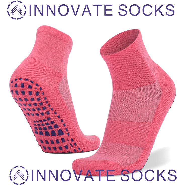 Ammattimainen non-slip Thick Terry Bottom Trampoliini Socks Sweat-Absorbent Adult Floor Socks in Stock